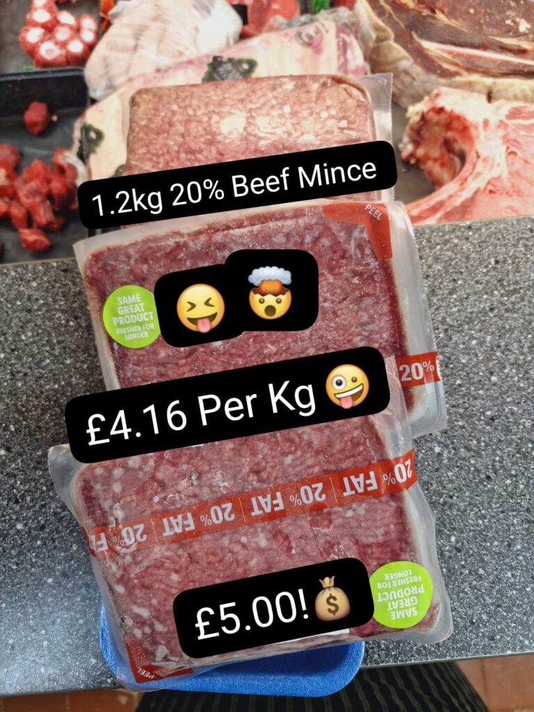 3 x 400g Beef Mince Jamies Quality Butchers