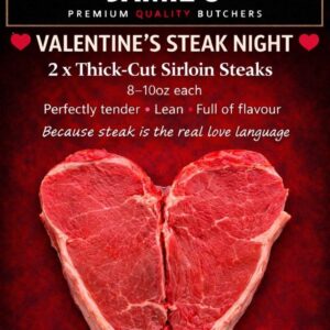 2x 8-10oz Sirloin Steaks